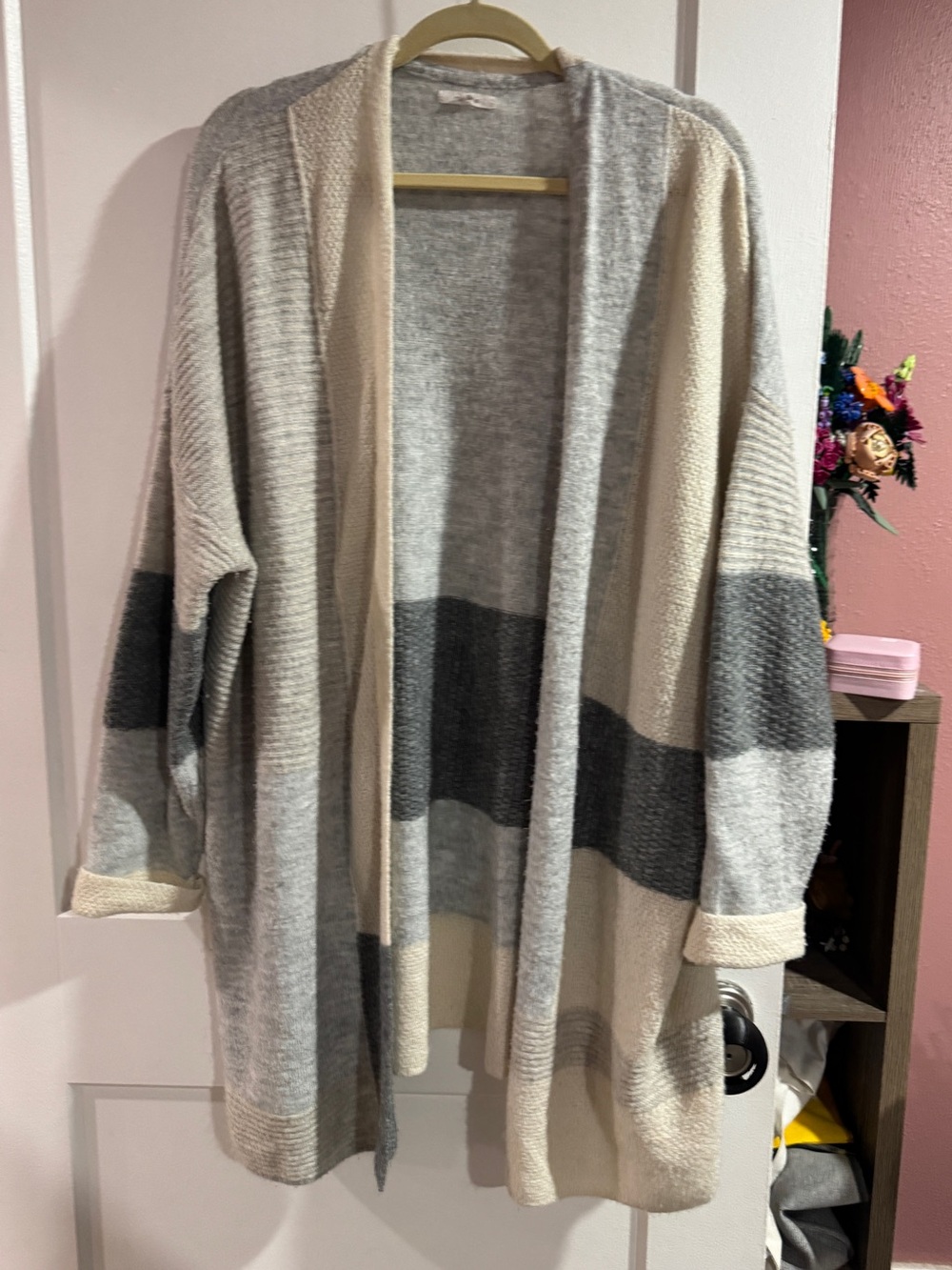 Maurices Open-Front Colorblock Cardigan